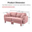 Canapé confortable en polyester avec accoudoirs confortables pour la détente