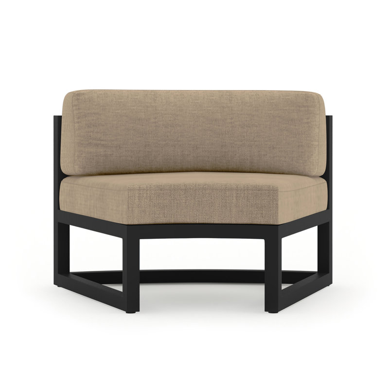 Avion Outdoor Lounge Chair, Spectrum Indigo Sunbrella®, Black