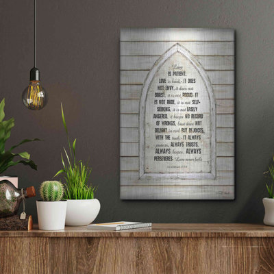Love is Patient Verse Arch' by Cindy Jacobs, Metal Wall Art