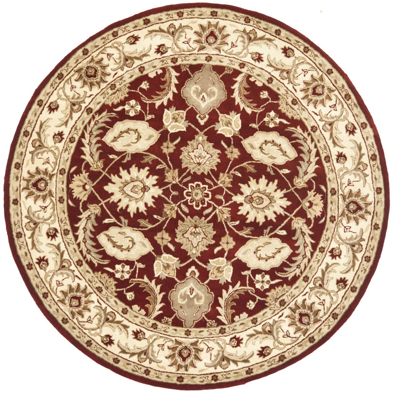 Tapis oriental en laine touffeté à la main Colliers, Rond 7 pi