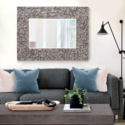 Hartzler Solid Wood Frame Wall Mirror