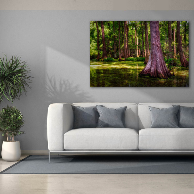 «Spring In The Bayou» par Rick Berk, art mural sur toile, H 40 po x l 60 po x P 1,5 po