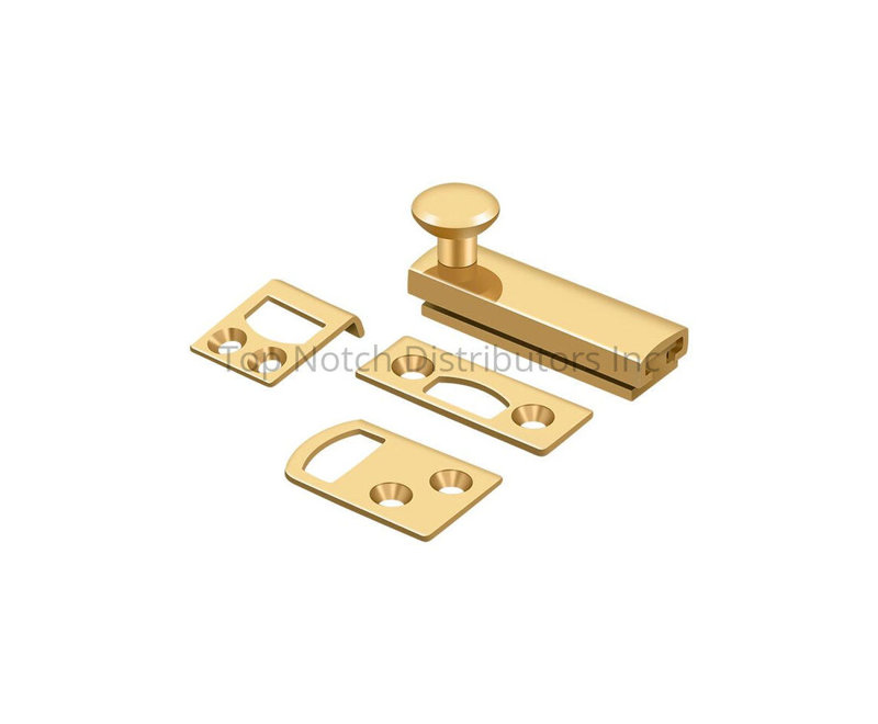 Boulon de surface 2 po Deltana 2SBCS15, vis dissimulée, nickel brossé HD, Brushed Nickel