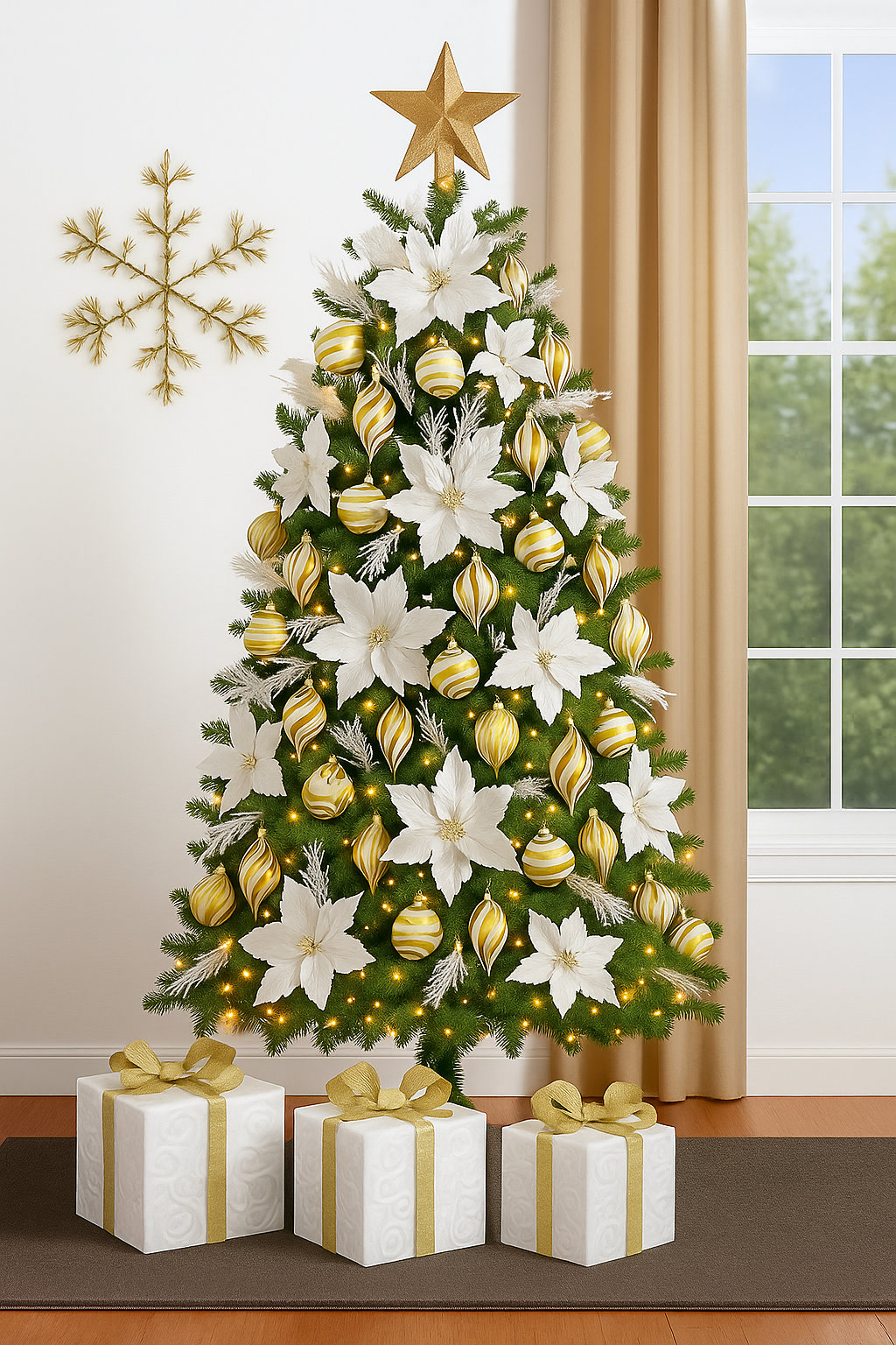 The Holiday Aisle® 9" Shatterproof Tree Topper, Gold