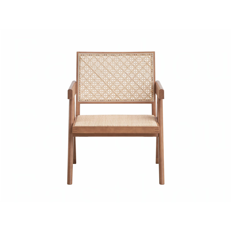 Chaise d'appoint en rotin et finition naturelle