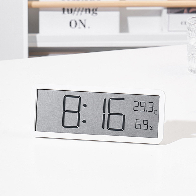 Digital Alarm Clock Lcd Display Multifunctional Temperature Humidity