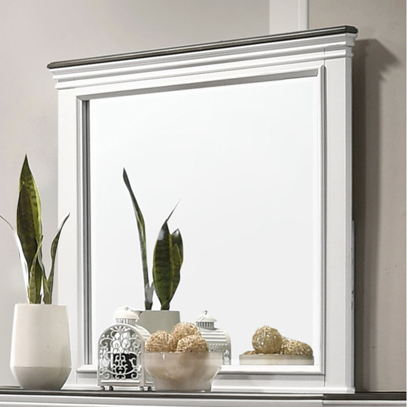 Semaj Wood Flat Dresser Mirror