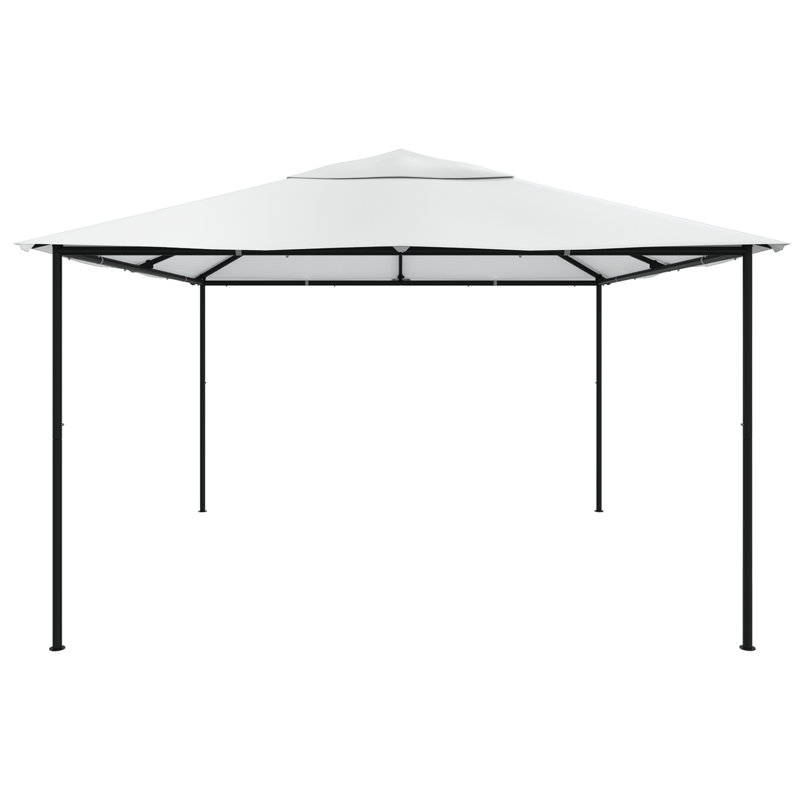 Dedra 4m x 4m Steel Party Tent, White