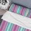 Ensemble de housse de couette en microfibre rose / turquoise 3 pièces-1221350797