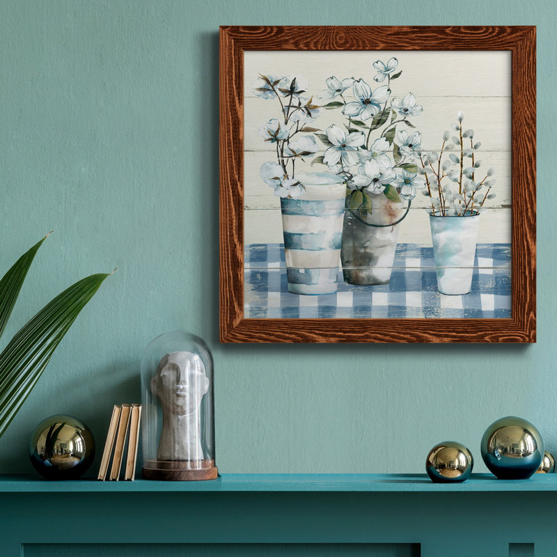 Ocean Tides - Peinture sur toile encadrée, H 31,5 po x l 31,5 po x P 1,5 po, Érable encadré