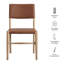 Chaise d'appoint en cuir Dover