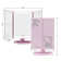 Hello Kitty Trifold LED Tri Tone Makeup Mirror with Magnification, Portable Lightweight Design