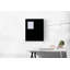 Panneau de verre magnétique mural noir-20368068