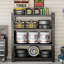 Heavy Duty Metal Adjustable Garage Shelves, 4000LBS Storage Rack (69"H X 59"W X 23.6"D) Industrial Shelving Unit For Warehouse, Black
