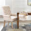 Chaise de salle à manger rembourrée avec accoudoirs en tissu Amdad-1408077783-1444738134