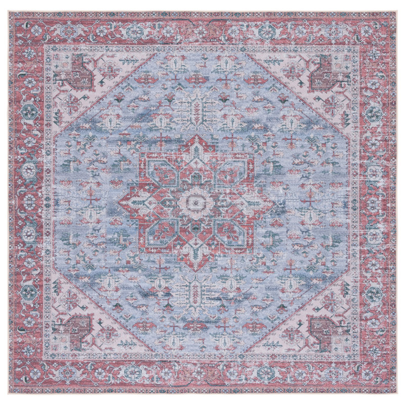 Tucson Performance Machine Washable Southwestern Rug, Square 6'