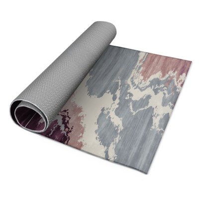 Watercolor Pink Indoor and Outdoor Area Rug