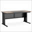 Bureau de direction en L de 63 pouces avec classeur, grand bureau moderne avec tiroirs, tablettes et rangement pour la maison et le bureau