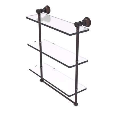 Freyja 3 Piece Glass Tiered Shelf
