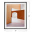 Photographie d'architecture en bois encadrée