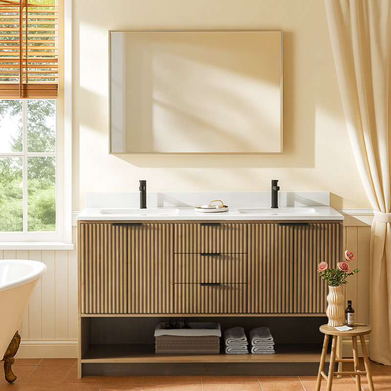 Ensemble de meuble-lavabo 55 po Maxbano, 55", Sapin météo