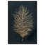 Plume dorée, plume métallique moderne noir - impression sur toile-73061444-73061449