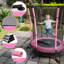 Maxway Furniture 140cm Round with Safety Enclosure Kid / Toddler Trampoline-121528562
