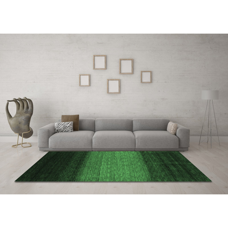 Washable Abstract Indoor Rug, Round 8'