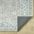 Aldora Harbor Teal Border Power-Loomed Cotton Area Rug-860857116