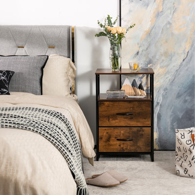 Freeville 45cm W Bedside Table