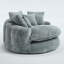 Fauteuil de 55 po de long en mousse de polyester, fauteuil rond surdimensionné, canapé-lit moelleux et moderne pour les salons et les salles de détente