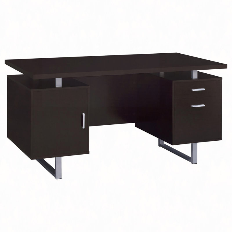 Bureau à 2 tiroirs à plateau flottant