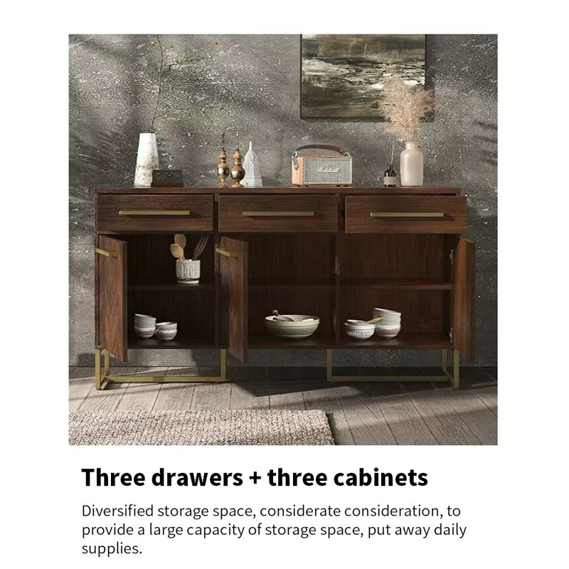 Simple All Solid Wood Accent Cabinet