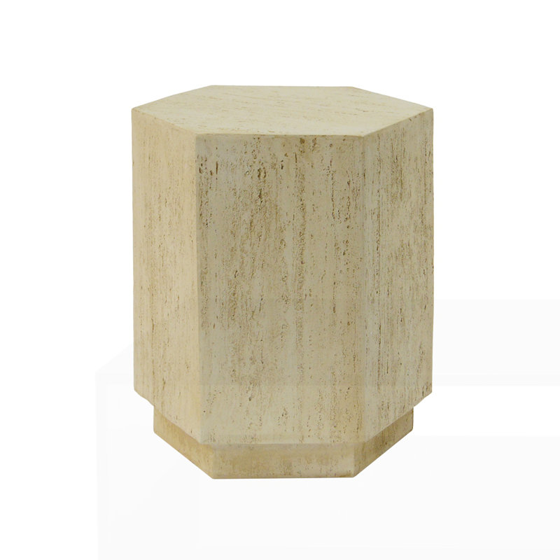 MGO Hexagonal Archaistic Side Table
