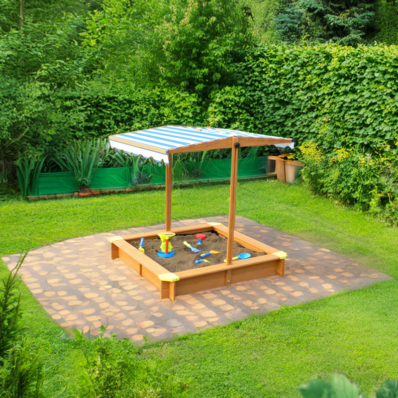 Sunside Sails Winslow 46.5'' x 46.5'' Solid Wood Sandbox