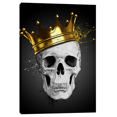 Art mural sur toile Cortesi Home «Royal Skull» par Nicklas Gustafsson
