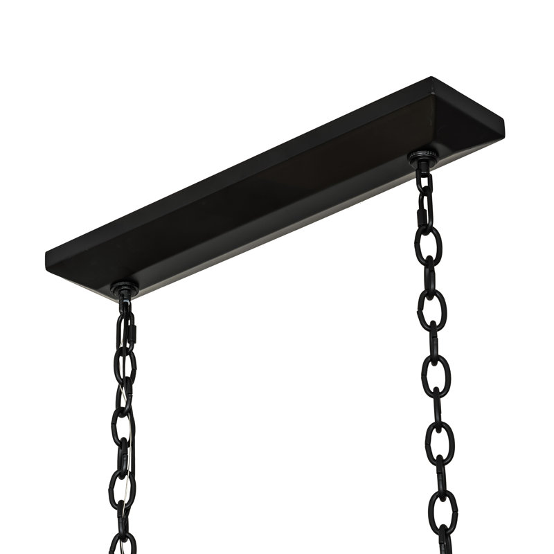 Luminaire suspendu linéaire à 5 lumières pour îlot de cuisine Kitzi