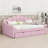 2 Drawer Upholstered Daybed Frame Shell Shaped Backrest Design-861382590