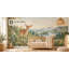D is for Deer Wallpaper Mural, Peel and Stick Kids Room Wall Mural, Watercolor Animal Alphabet Nursery Wallpaper-1686161080