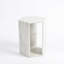 Table d'appoint hexagonale en marbre blanc, 100% marbre, pour une chambre à coucher véritable