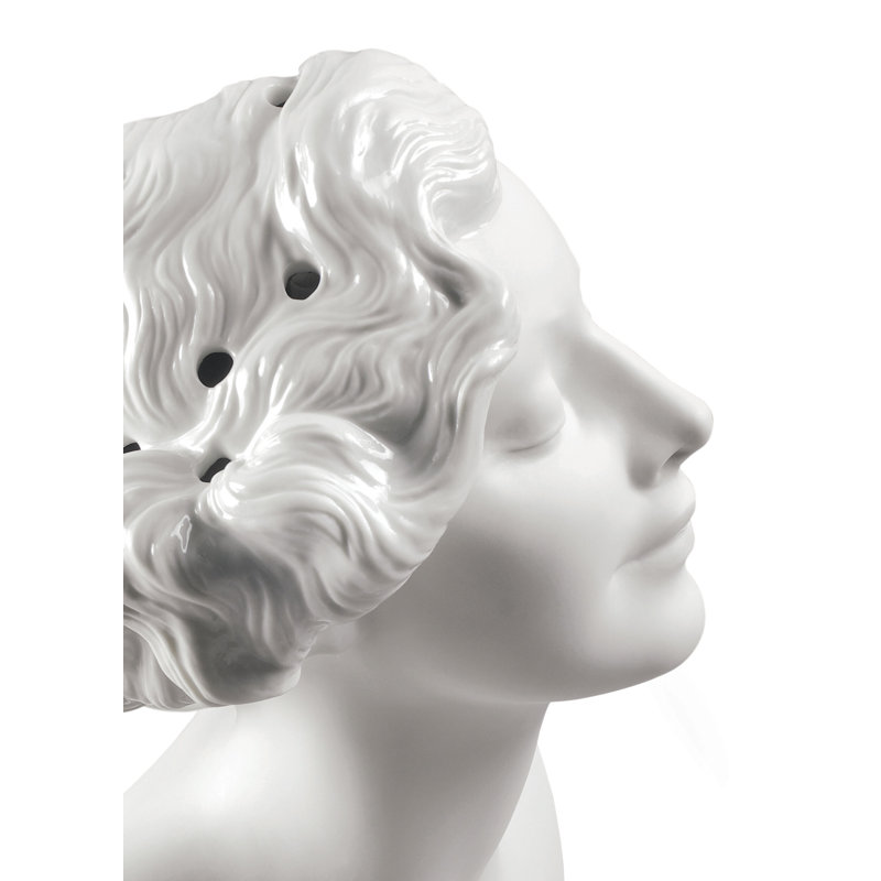 White 10.24" Porcelain Table Vase