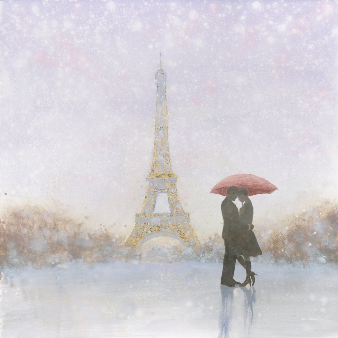 Leinwandbild Eiffel Romance von Marco Fabiano