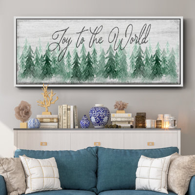 «Joy to the world», toile encadrée