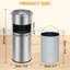 Stainless Steel Open Multi-Compartment Rubbish & Recycling Bin - 4.5L