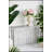 Rustic Iron Arched Fence Console Table With Weathered Silver Finish, Perfect For Narrow Spaces And Vintage Decor