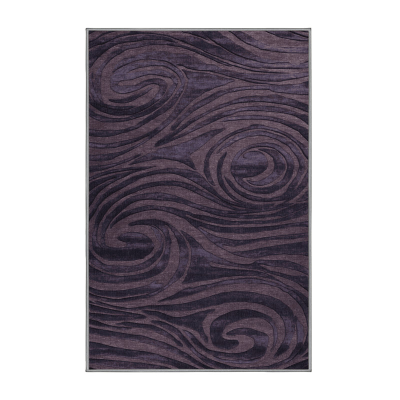 Tapis mauve lavable à la machine, Tapis de couloir 2 pi x 5 pi