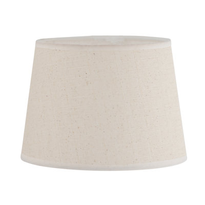 Aria 19.5cm H Linen Drum Lamp Shade ( Uno ) in Cream