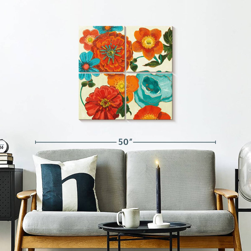 Harnek Spring Collage Vignette, 26" H x 26" W