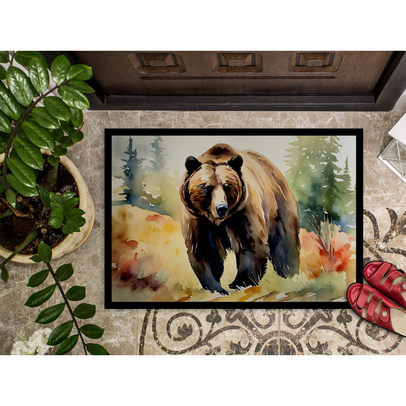 Lukesha Non-Slip Doormat, l 24 po x L 36 po