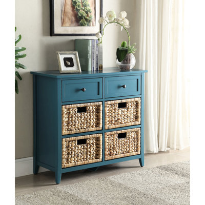 Console en bleu sarcelle - rangement fonctionnel avec beaucoup d'espace rustique